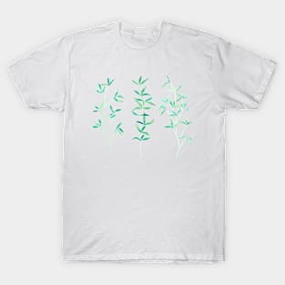 Watercolor Spring Wild Plants T-Shirt